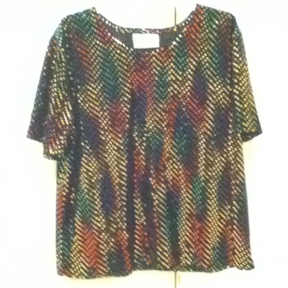 Black sparkly loose top