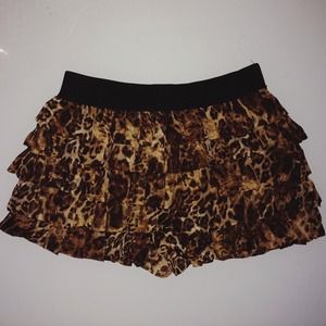 Cheetah Ruffle Shorts