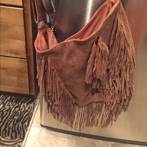 BRand New Suede Fringe Handbag