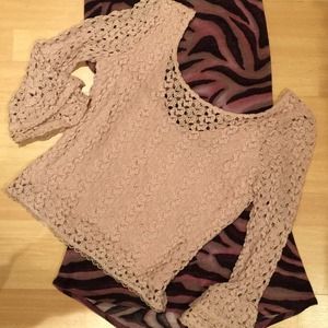 Free People sweater top with built-in tank