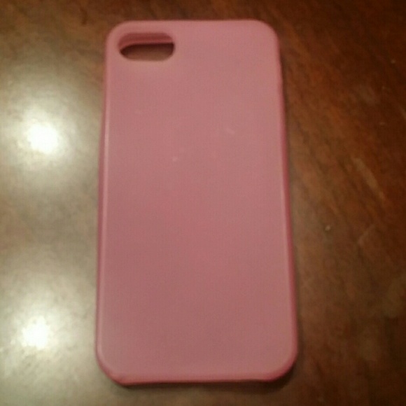 Basic pink silicone iphone 5 case.