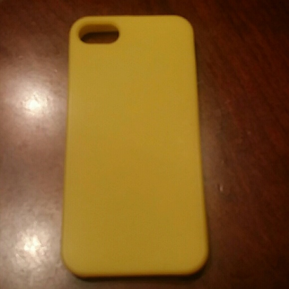 Basic yellow iPhone 5 case.