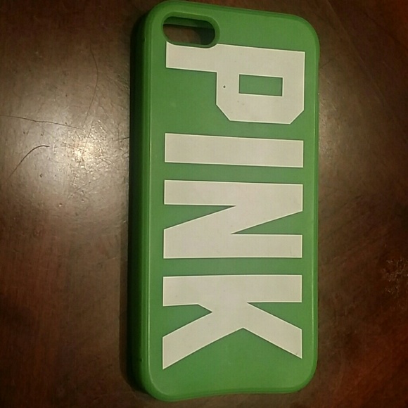 Green LOVE PINK iPhone 5 case.