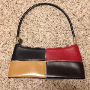 Small Neutral Multi-Colored Purse