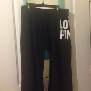 Victoria's Secret PINK black sweatpants