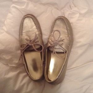 Gold Silver Sperry's!😍💟🆒