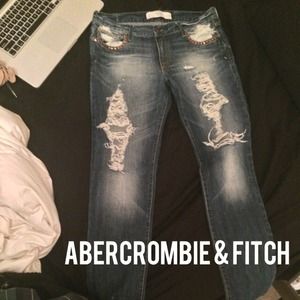 PRICE DROP!!! Abercrombie & Fitch Distressed Jeans
