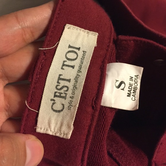 🚫SOLD🚫Burgundy Jeggings - Picture 3 of 4