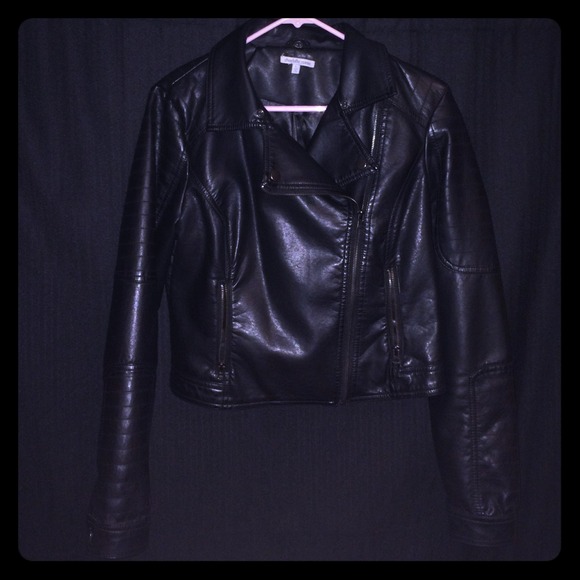 Faux leather jacket