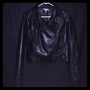 Faux leather jacket
