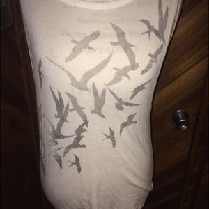 White and black tank top