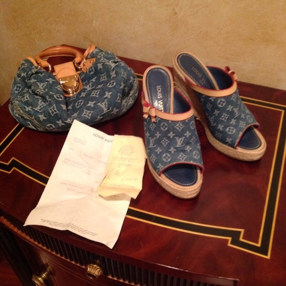 Louis Vuitton shoes and matching bag