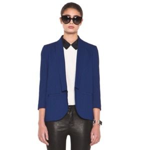 NWT Girl By Band of Outsiders Crop Sleeve Blazer