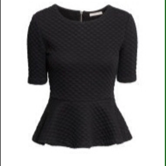 Never worn! NWT H&M Peplum top size 10