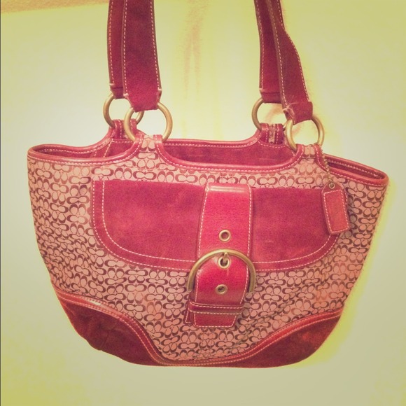 Coach signature hobo