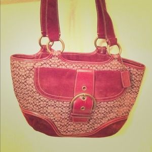 Coach signature hobo