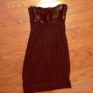Black sequin dress
