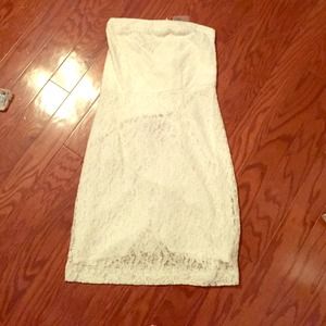White lace dress