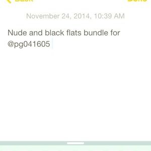 Nude and black flats bundle