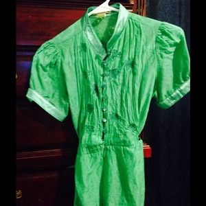 Forever 21 green blouse