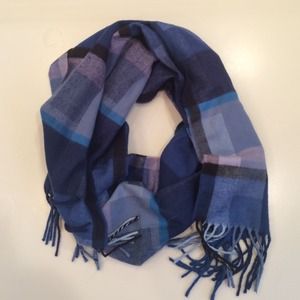 SALE: Blue Plaid Scarf