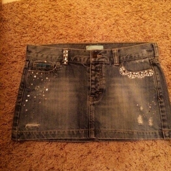 Embellished Denim Skirt - Picture 2 of 4