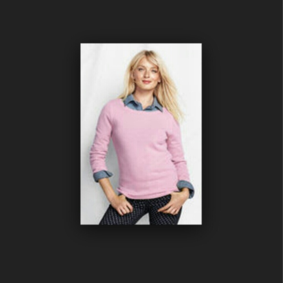 ↓↓  100% Cashmere Baby Pink Sweater
