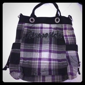 💜Purple Plaid Aéropostale Tote💜