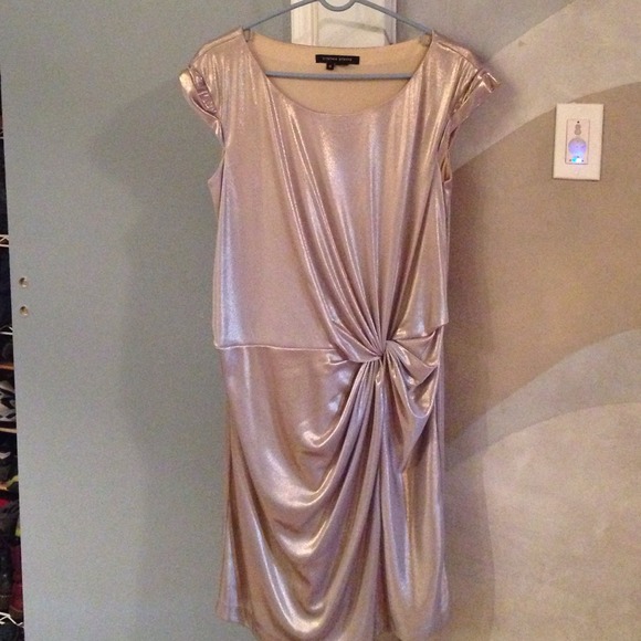 Gold Cynthia Steffe party dress