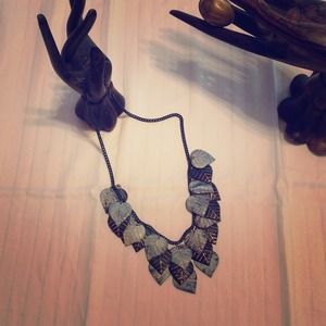 Make a statement with this leaf necklace Make a statement with this leaf necklace