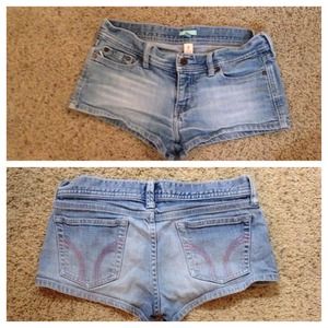 Hollister stretch extra short shorts