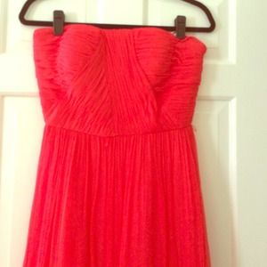 Long Cherry Red Evening Gown