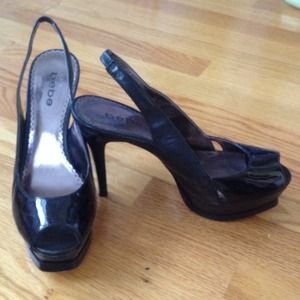 Bebe Zahara platform pumps- worn once!