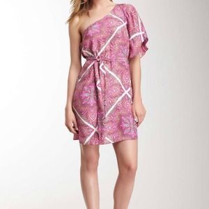 Alice & Trixie Adriana Silk One Shoulder dress