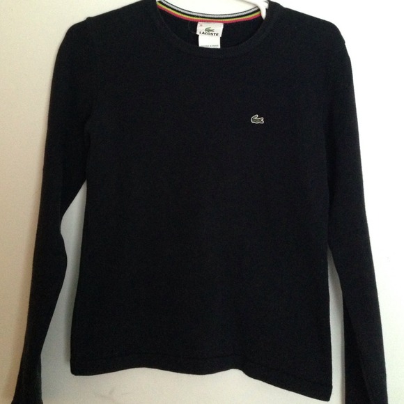 Black Lacoste sweater
