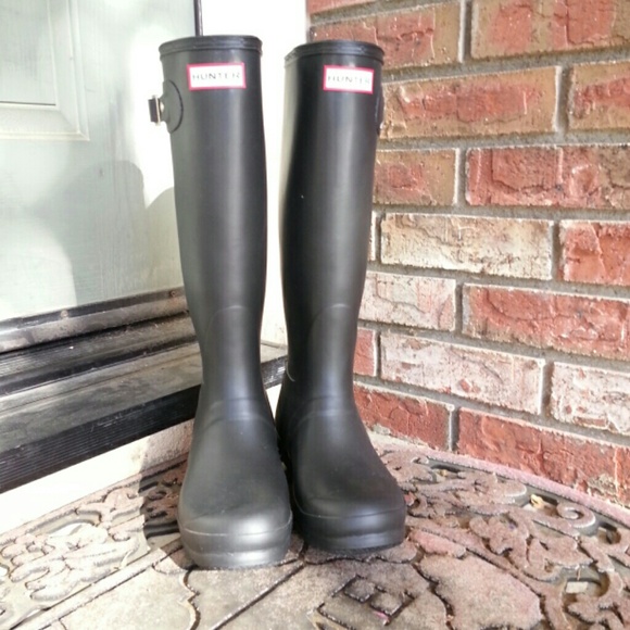 Hunter Boots Black Matte.