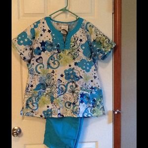 Scrub top and pants