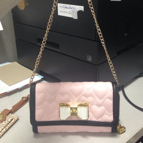 Authentic Betsey Johnson wallet on a string