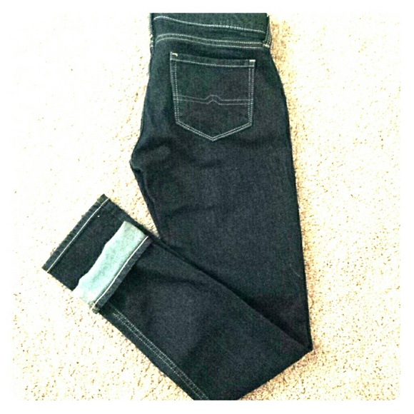 Dark denim skinny jeans
