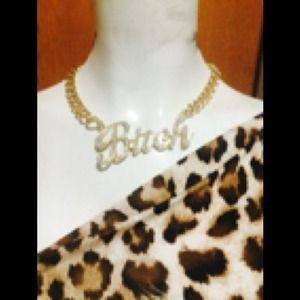 Bitch gold chain