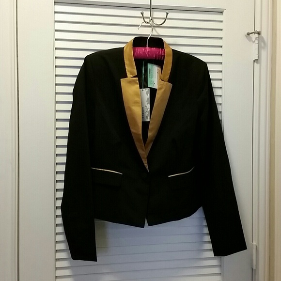 Golden Trimmed Blazer