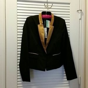 Golden Trimmed Blazer