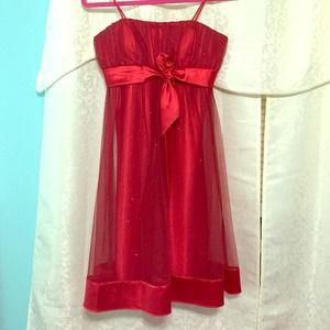 Red homecoming/prom dress