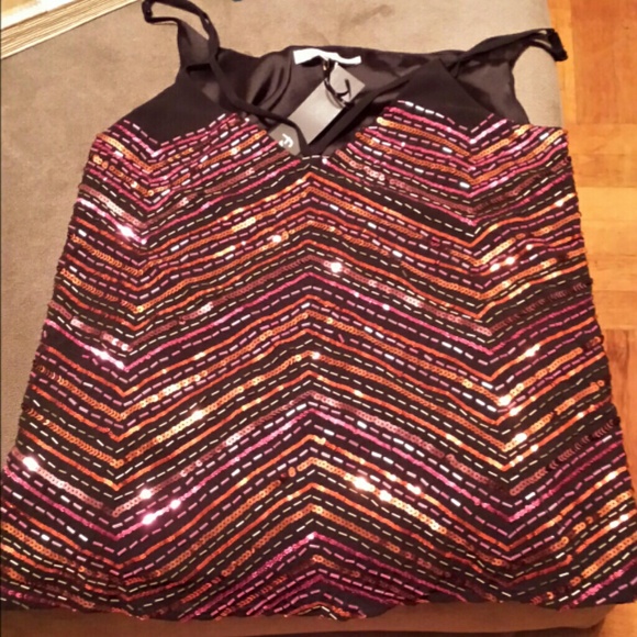 Beaded sequins  multi colored top size small - Picture 1 of 2