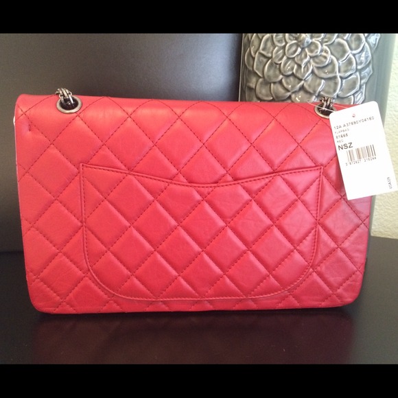 ❤️SOLd ON TRADESY❤️ Red Chanel Reissue 227 Double - Picture 2 of 4