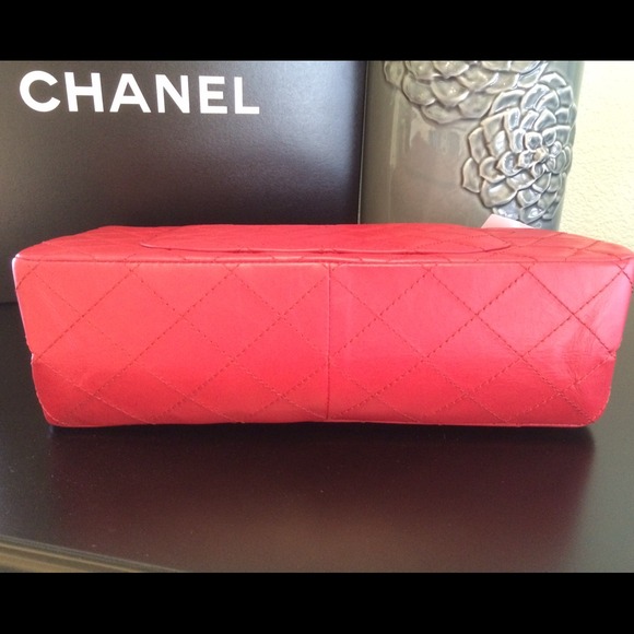 ❤️SOLd ON TRADESY❤️ Red Chanel Reissue 227 Double - Picture 3 of 4