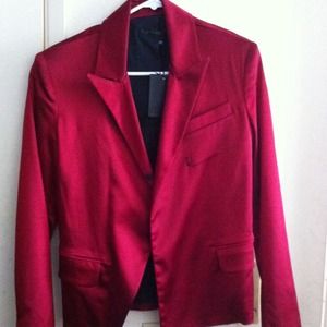 100% satin Yves Castaldi blazer