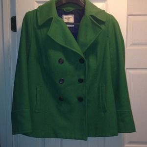 Old Navy Kelly Green Peacoat