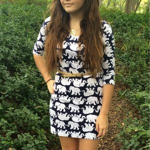 Lilly Pulitzer tusk in sun eliza dress