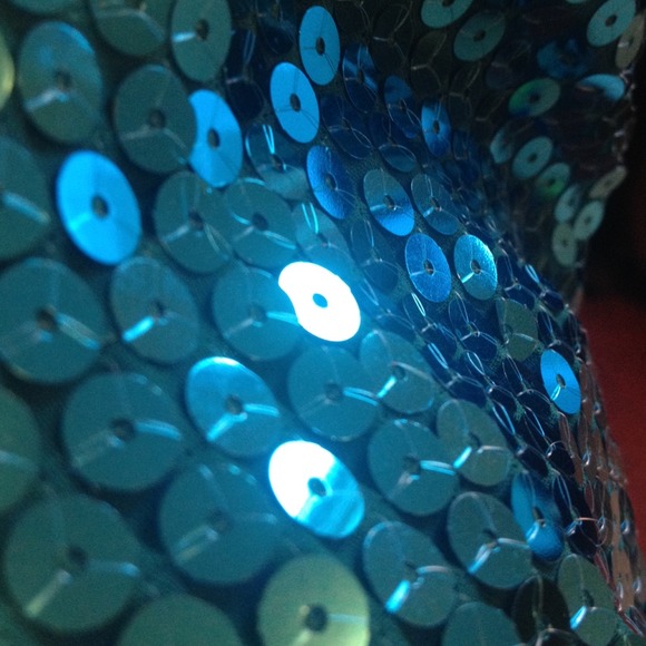 Glamorous Aqua Blazer with Sequins - Picture 2 of 3